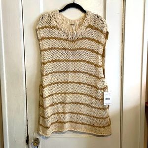Free People Wave After Wave Sweater - morning sand combo